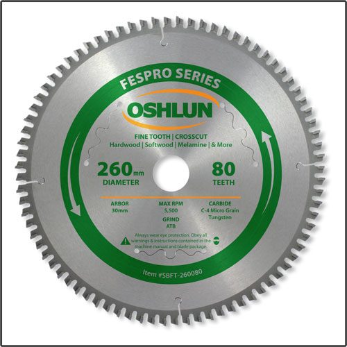 Oshlun SBFT-160056A 160mm 56T Non-Ferrous Blade for Festool TS 55 EQ & DWS520 
